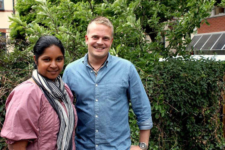 Viktoria Olsson och Ingemar Jönsson är representanter för Malmö stad i energiprojektet SERPENTE