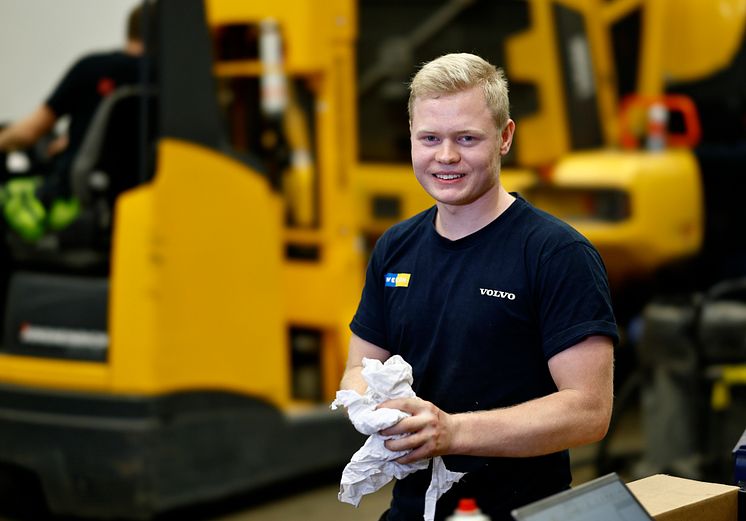 Filip Sjöstedt, servicetekniker på Swecon