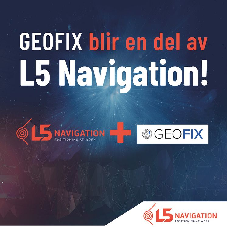 Geofix blir en del av L5 Navigation