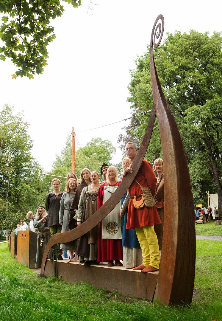 Vikinghage i Botanisk hage i Oslo