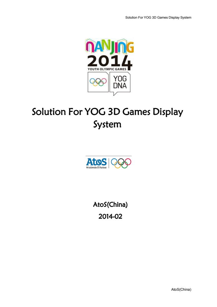 Atos SMART Player Redefines Online Viewing for the Olympic Games