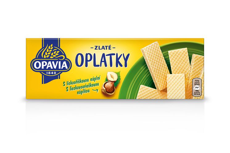 Opavia Zlate Oplatky orisek front