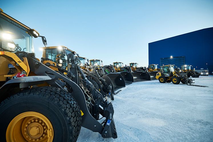 Volvo hjullastare redo att tas i drift hos LKAB