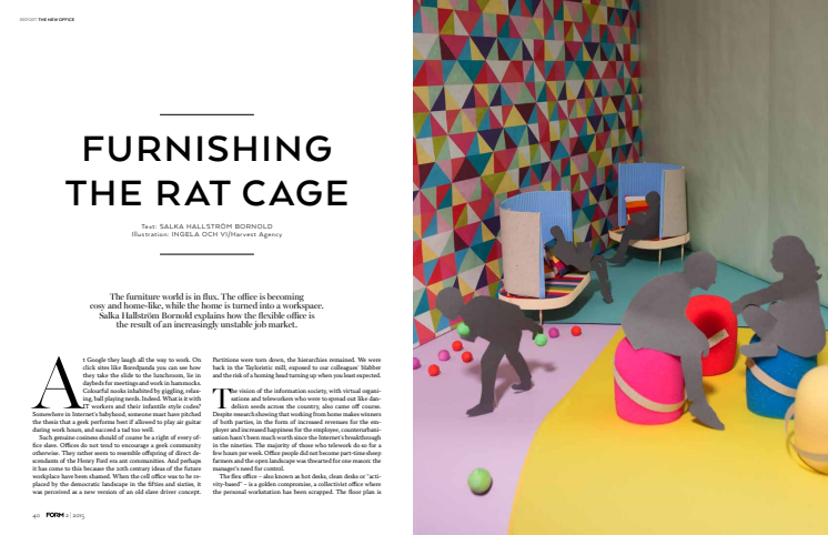 ARTICLE FORM MAGAZINE #2 2015: "Furnishing the rat cage"