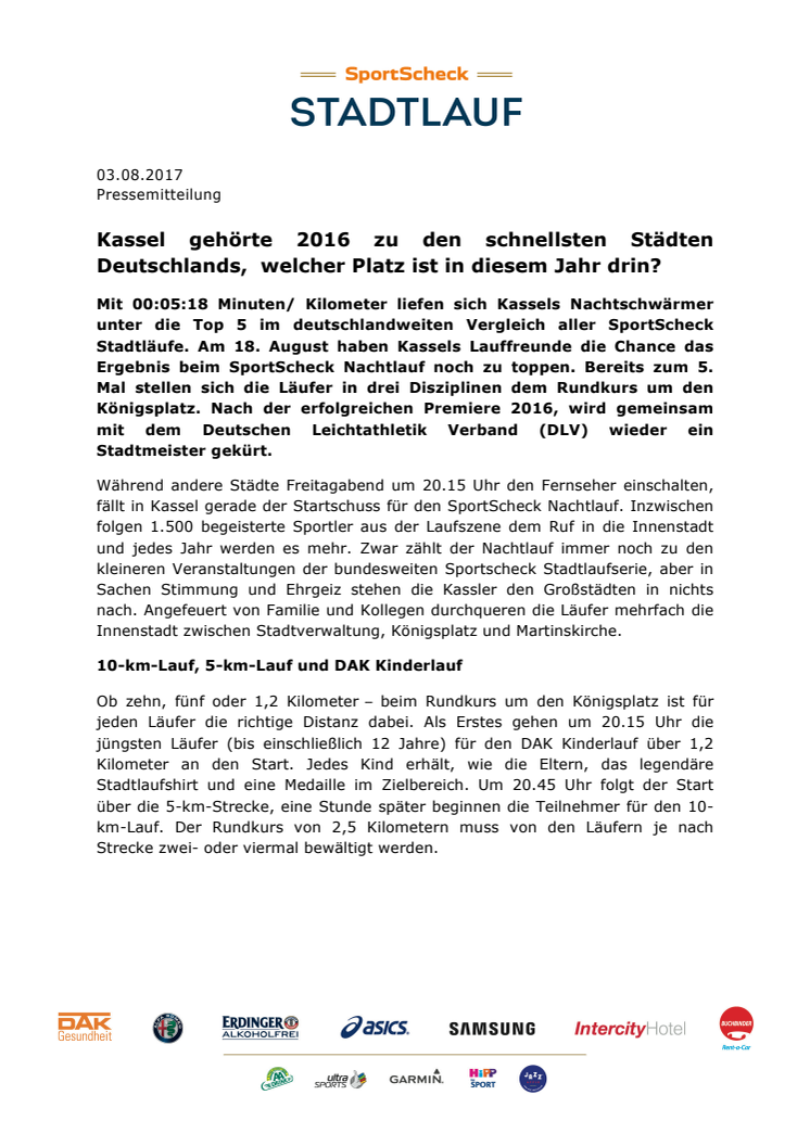 Kassel gehörte 2016 zu den schnellsten Städten Deutschlands,  welcher Platz ist in diesem Jahr drin?