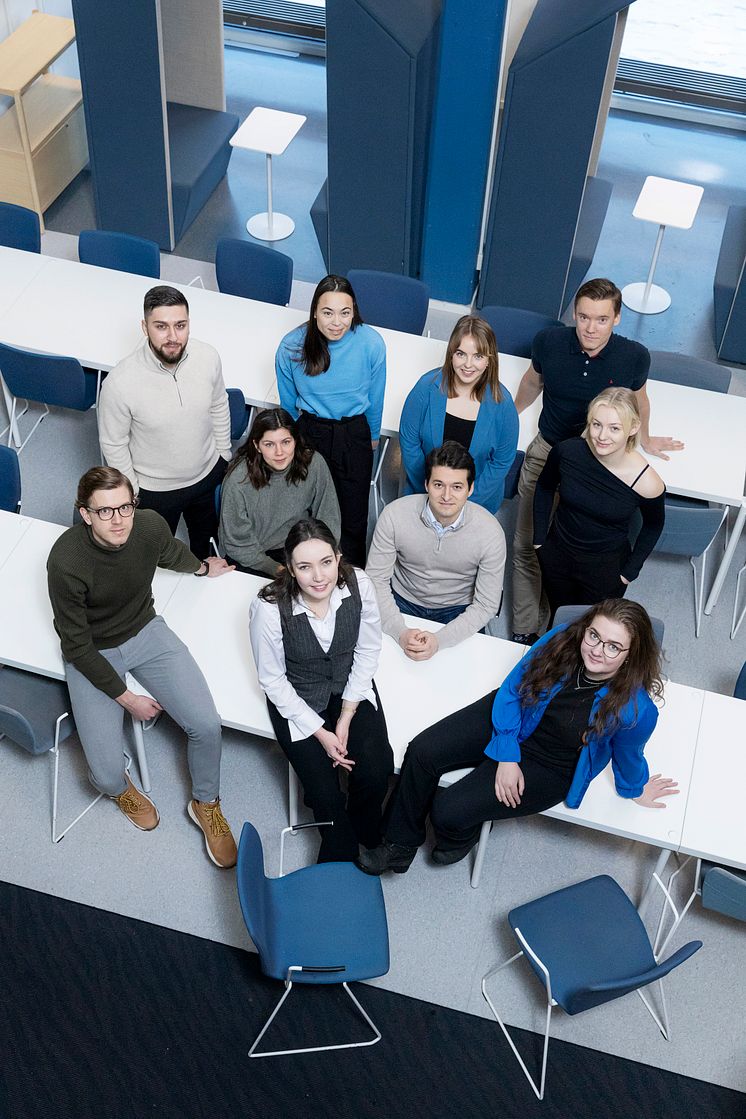 Stipendiater vid Luleå tekniska universitet som premieras stipendier från Miljöfonden. 