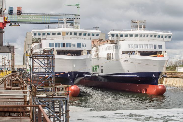 Scandlines’ nye skibe ud af tørdok