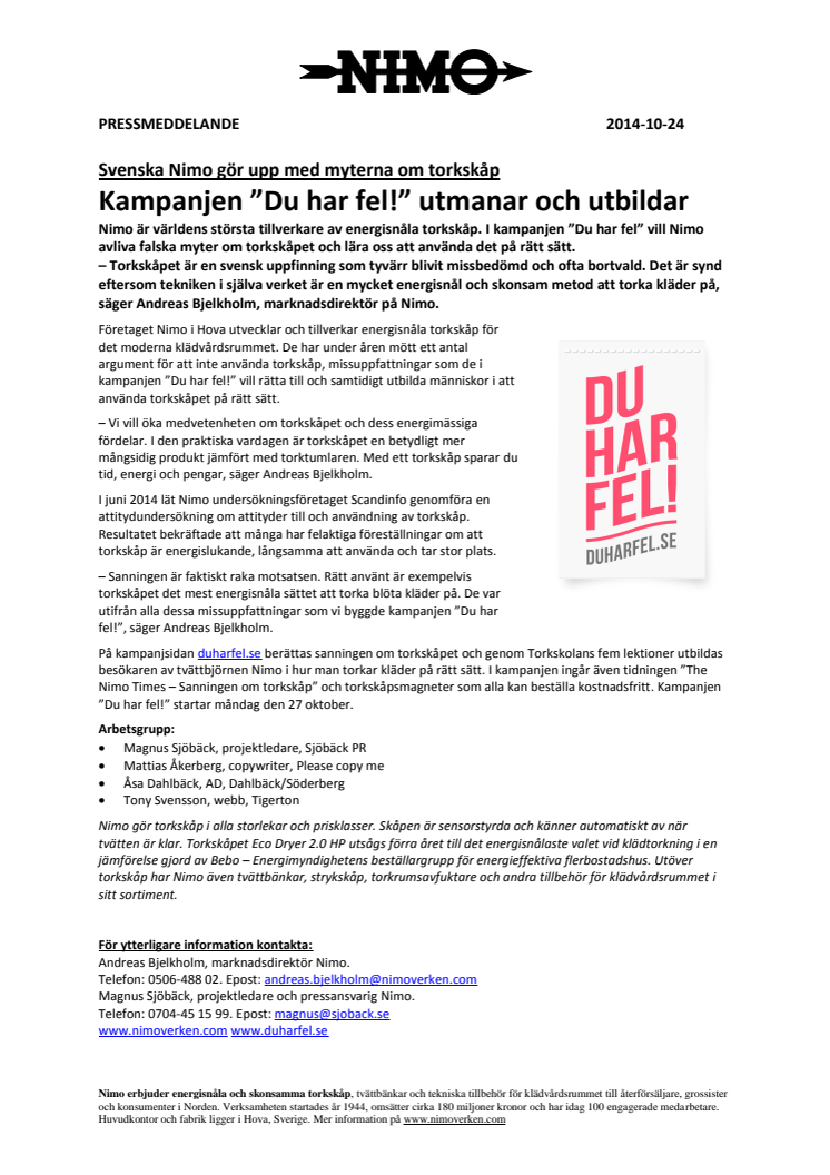 Kampanjen ”Du har fel!” utmanar och utbildar  