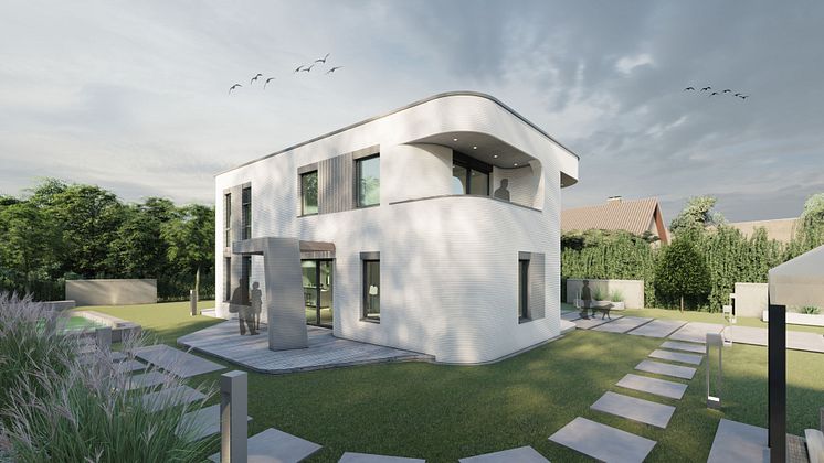 Germany's first single-family home is being built in Beckum using the 3D printer. 