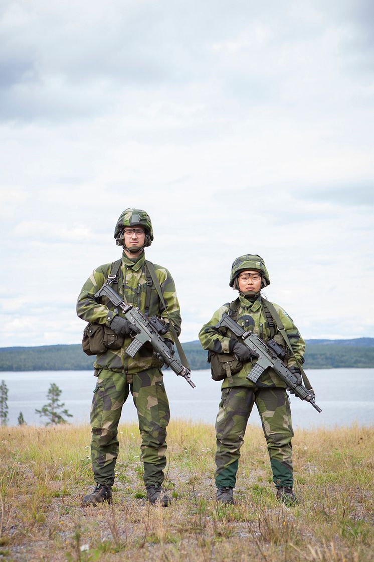 Soldater försvarsövning Härnön