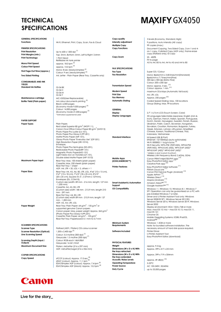 Teknisk specifikation Canon MAXIFY GX4050.pdf