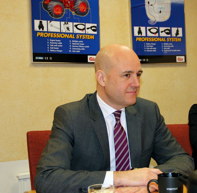Reinfeldt på besök hos Calix