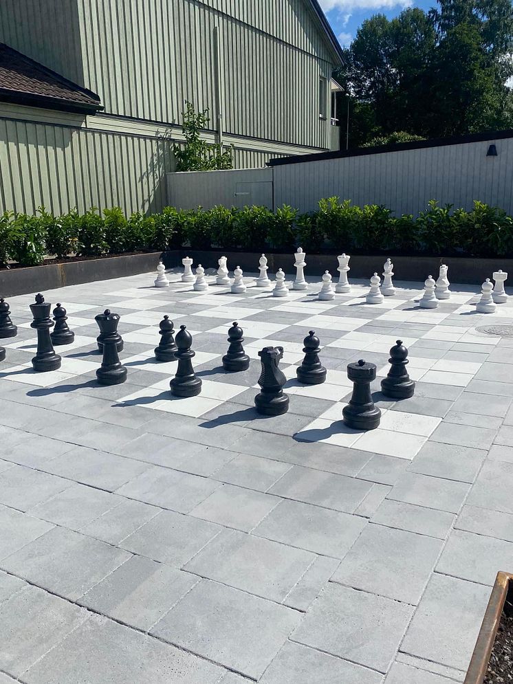 Brf Halleskogen schack utomhus