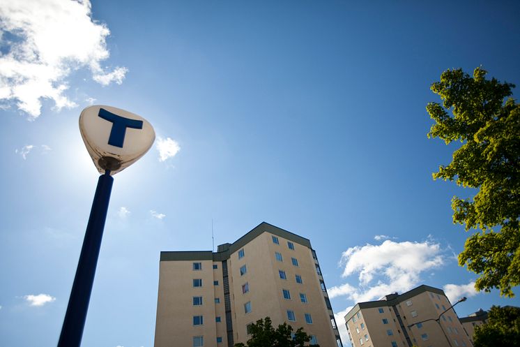 Sommar och sol i Stockholms tunnelbana