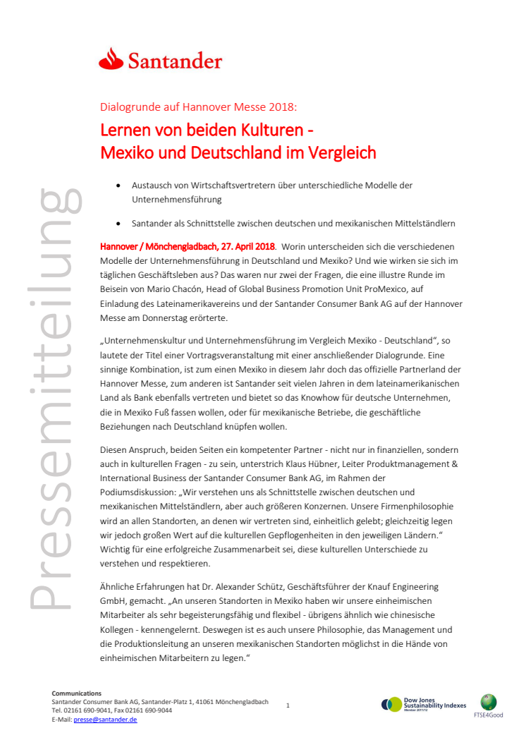 Lernen von beiden Kulturen - Mexiko und Deutschland im Vergleich