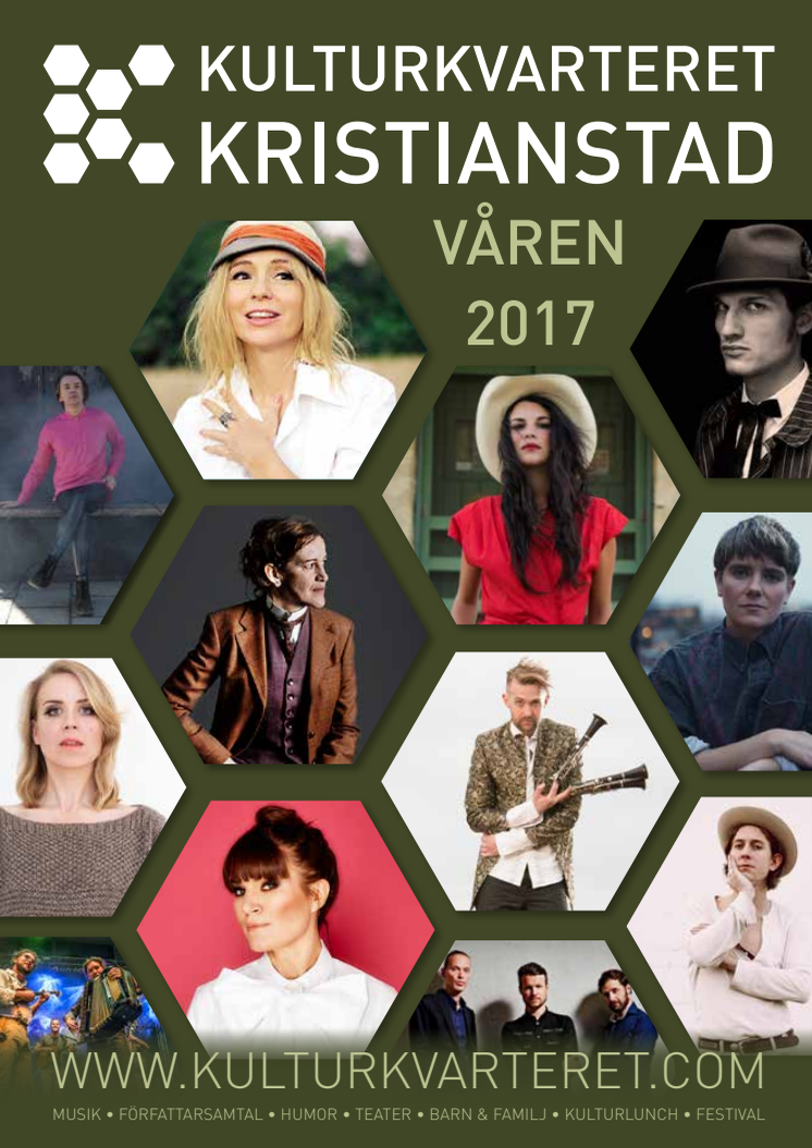 Kulturkvarteret Kristianstad programbok våren 2017