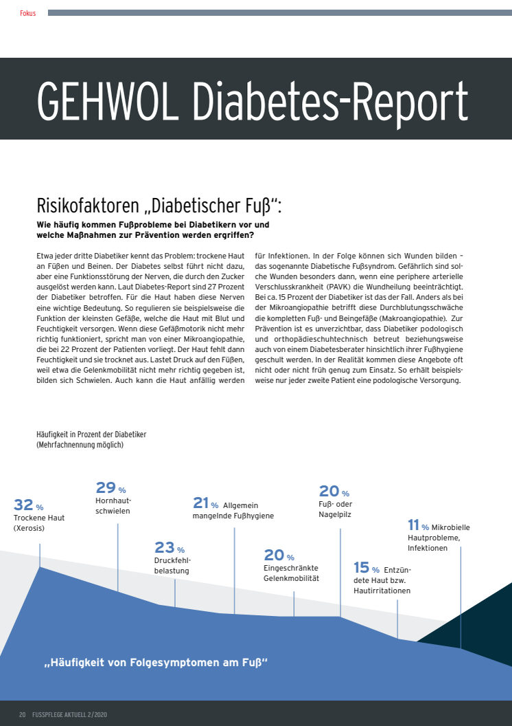 GEHWOL Diabetes-Report 2019/20: Risikofaktoren