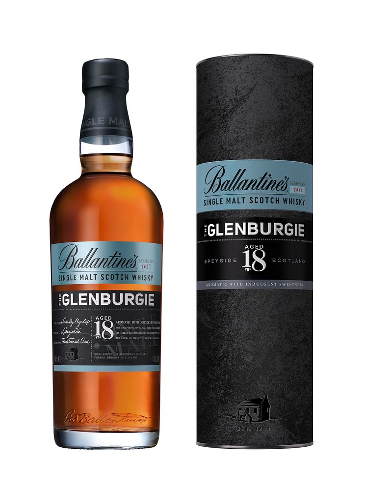 Ballantine's The Glenburgie 18YO bottle box