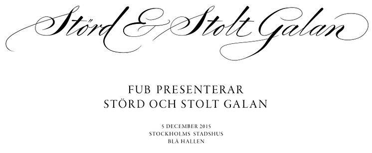 FUB presenterar Störd och stolt galan