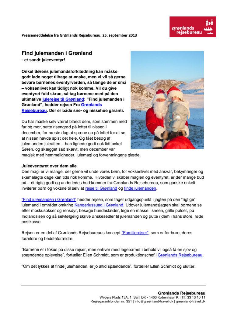Find julemanden i Grønland - et sandt juleeventyr!