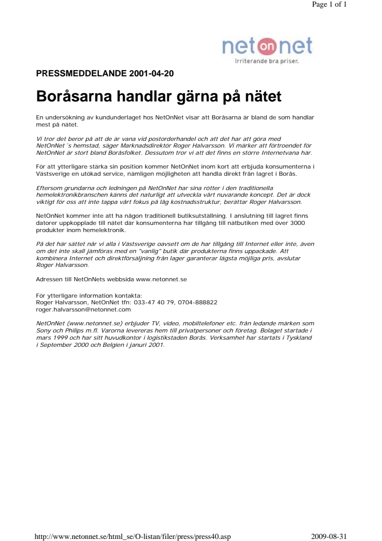 Boråsarna handlar gärna på nätet