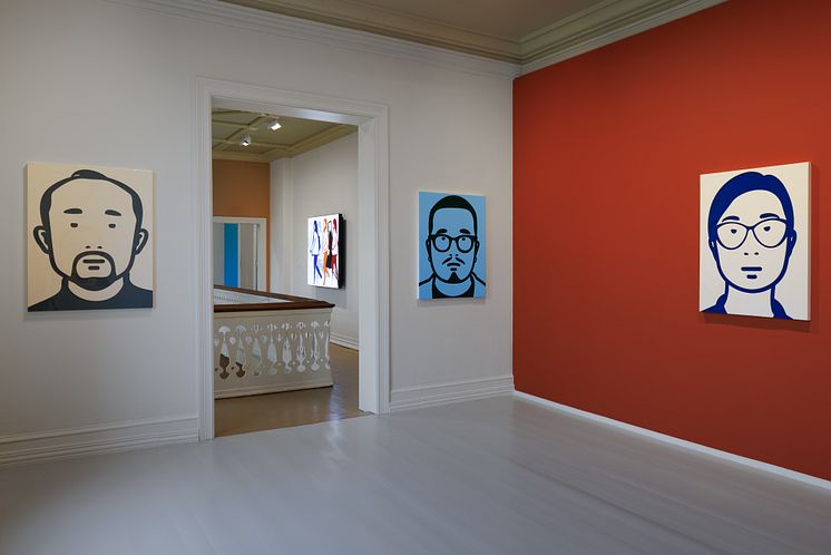 Julian Opie. Installation view JO.VRGF15@Moss. 2023. Foto_Eivind Lauritzen_3