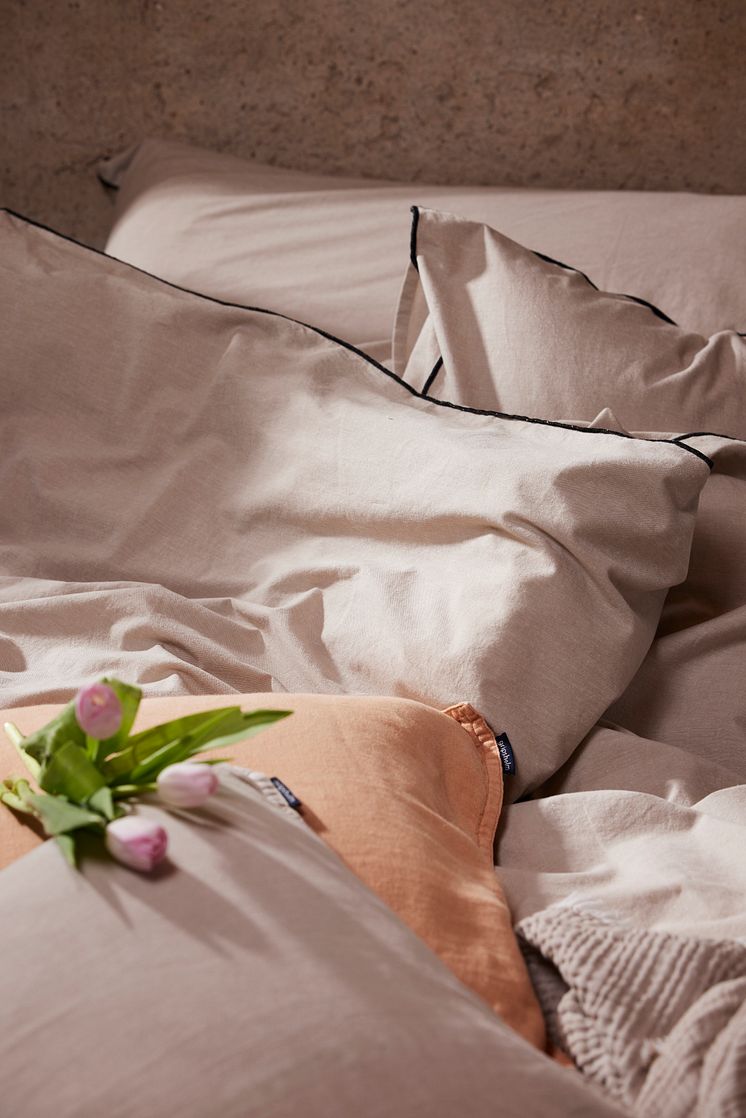 917751-25 Chambray bedset linen beige