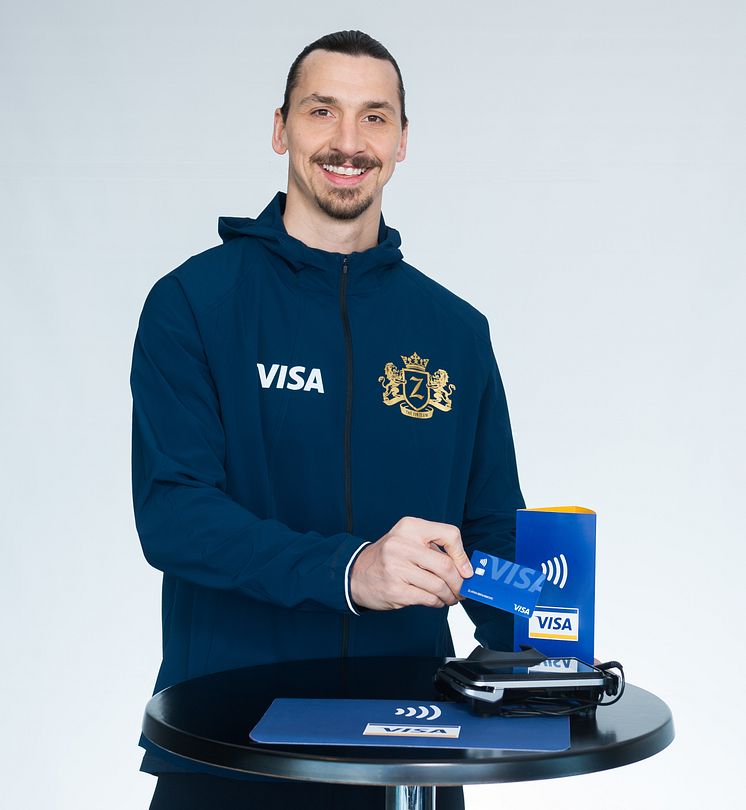 Zlatan Ibrahimović samarbetar med Visa  under fotbolls-VM