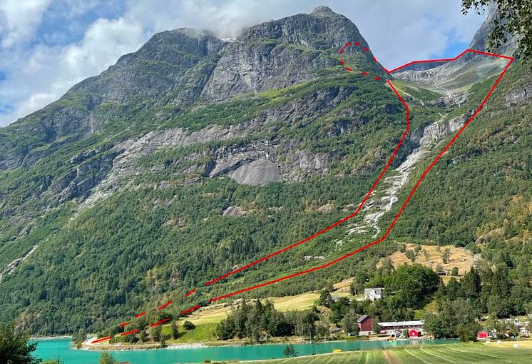 Skredløp på Kroka, Stryn