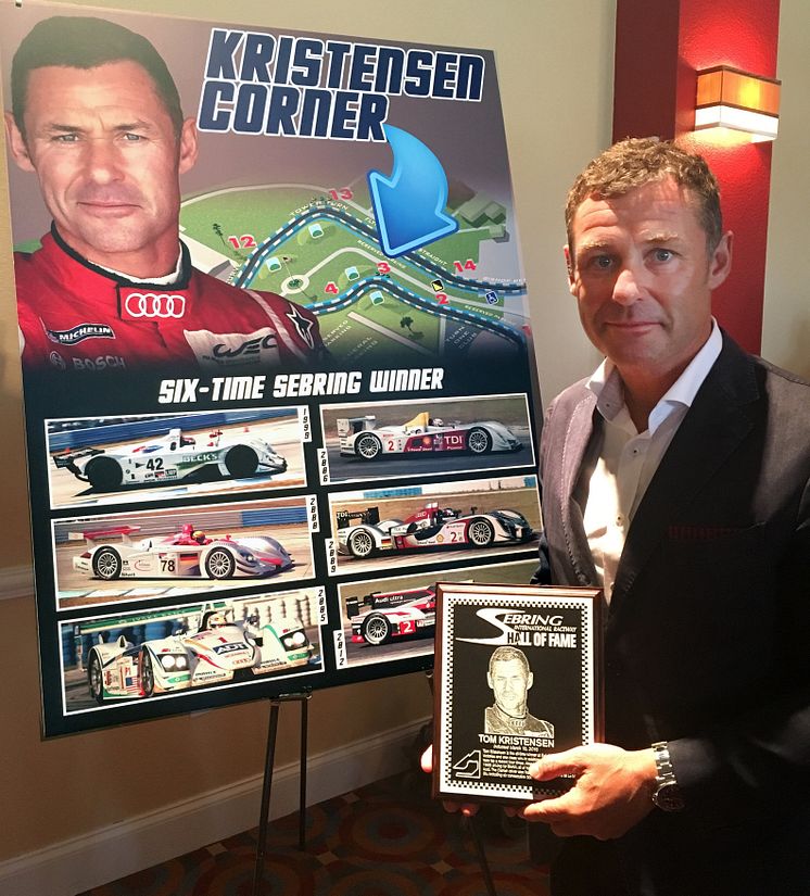 Tom Kristensen i Sebring Hall of Fame