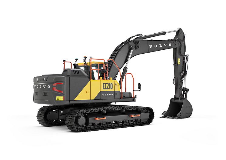 Volvo EC210 bandgrävare - höger bak