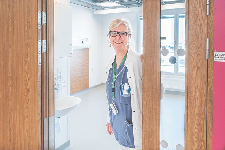 Birgitta Sandholm, arbetsgruppsledare för klinisk driftsättning i nya vårdbyggnaden