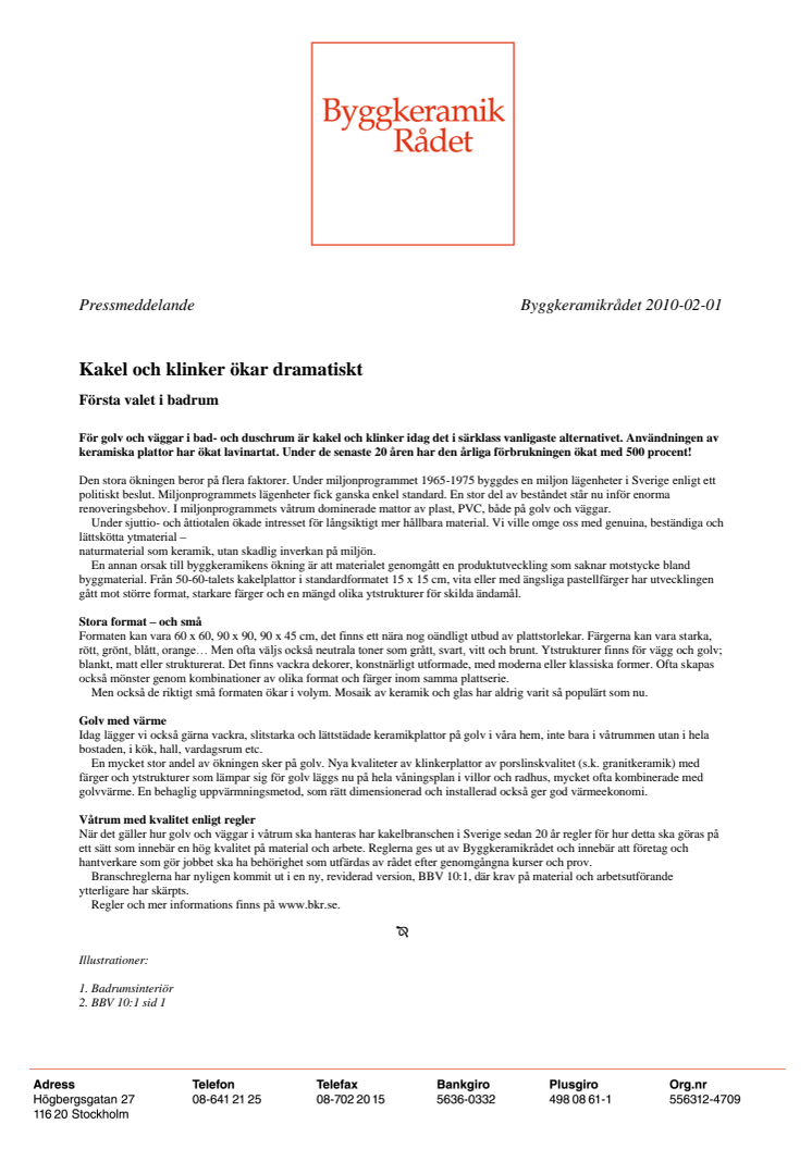 Kakel och klinker det självklara valet