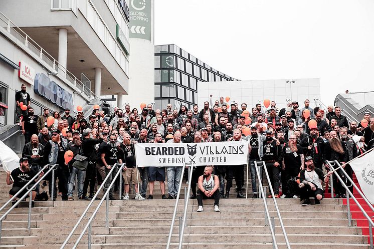 Skäggparad med Bearded Villains på World Beard Day