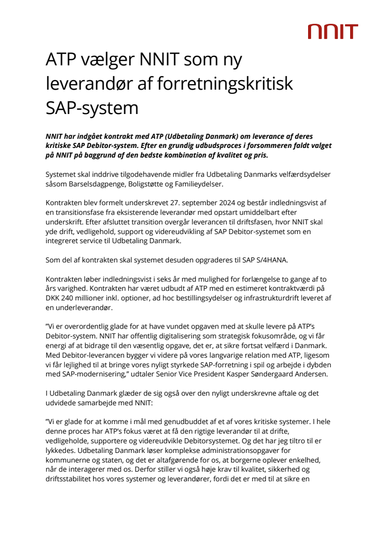 ATP vælger NNIT som ny leverandør af forretningskritisk SAP - DANSK VERSION.pdf