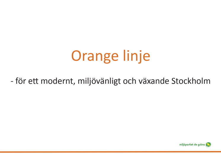 Orange linje - PM.