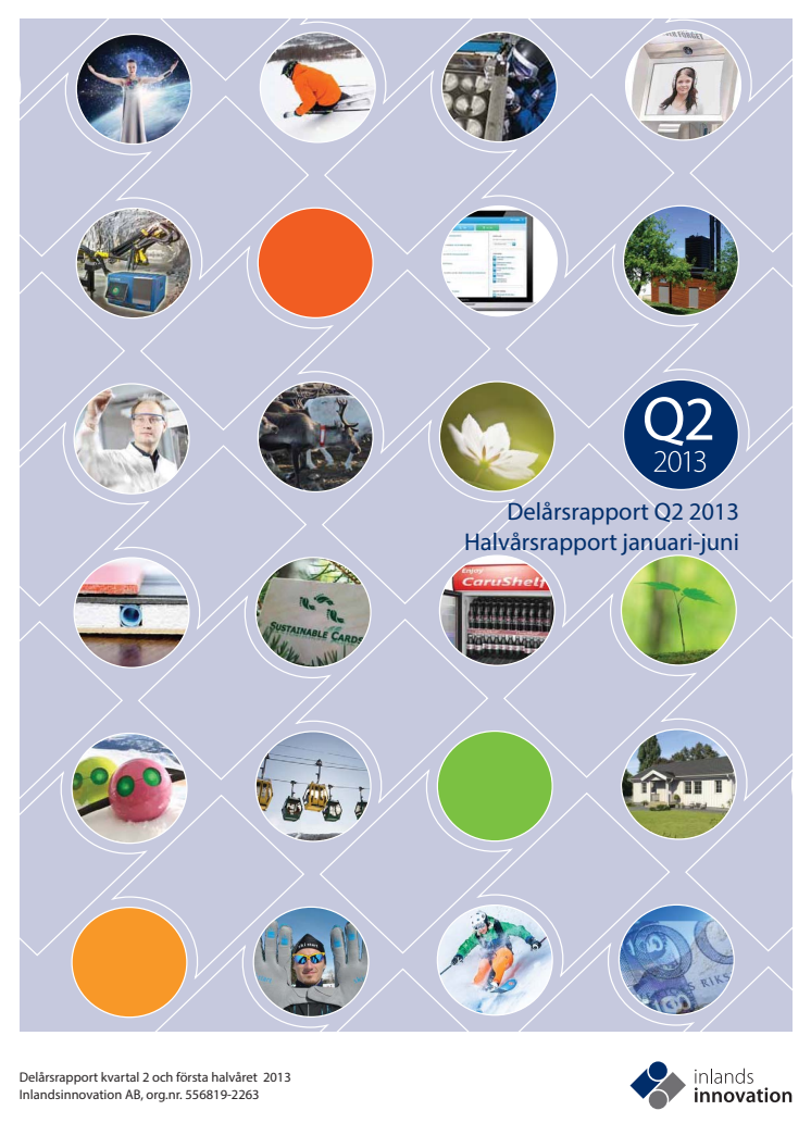 Inlandsinnovations Q2 och halvårsrapport 2013 