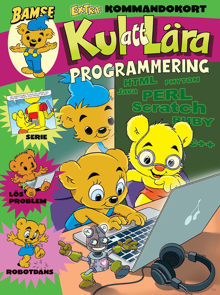 Omslag Bamse kul att lära programmering