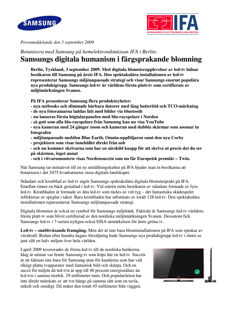 Samsungs digitala humanism i färgsprakande blomning