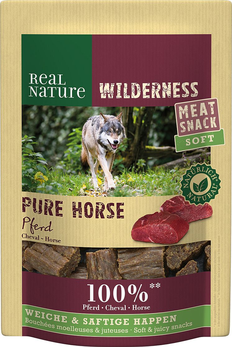 REAL NATURE Wilderness Meat Snack Soft: Pure Horse