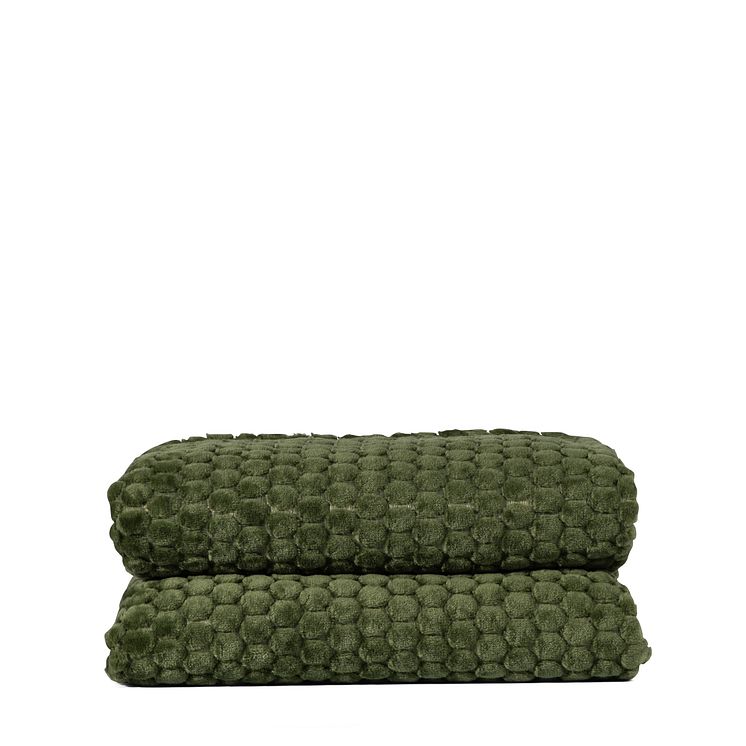 Maja fleece plaid, green - sagaform aw21