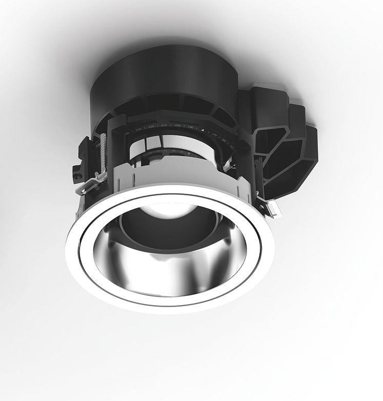 Framtidens downlight utvecklad genom samarbete mellan ljusdesigner.