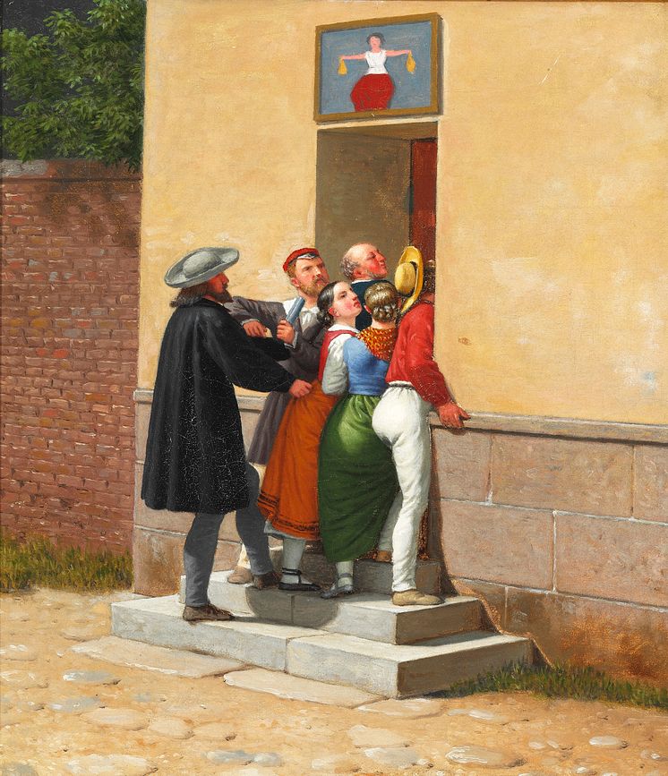 C. W. Eckersberg: "Trængsel i en Dør" (1844)