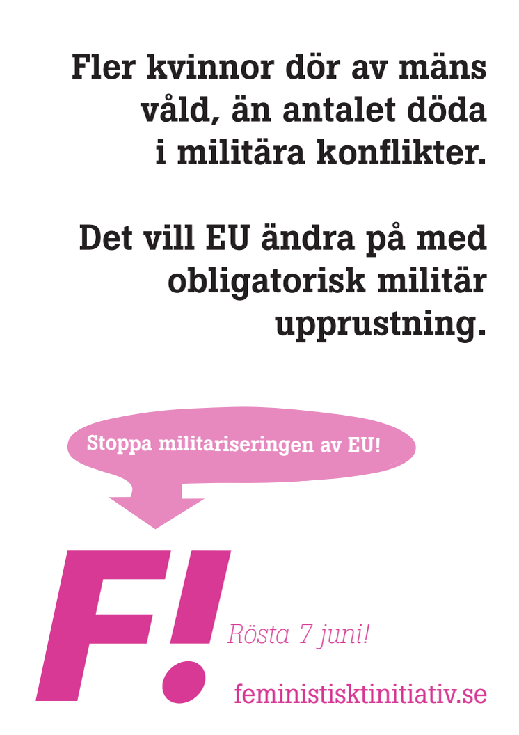 Stoppa militariseringen av EU!