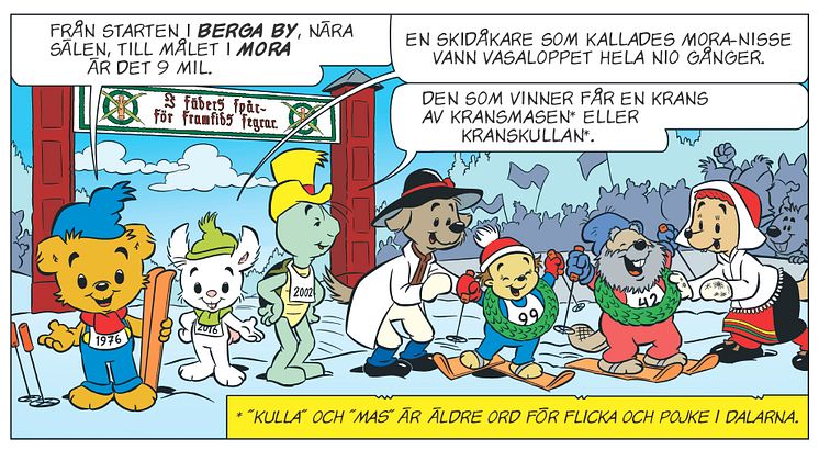 Bamse åker Vasaloppet