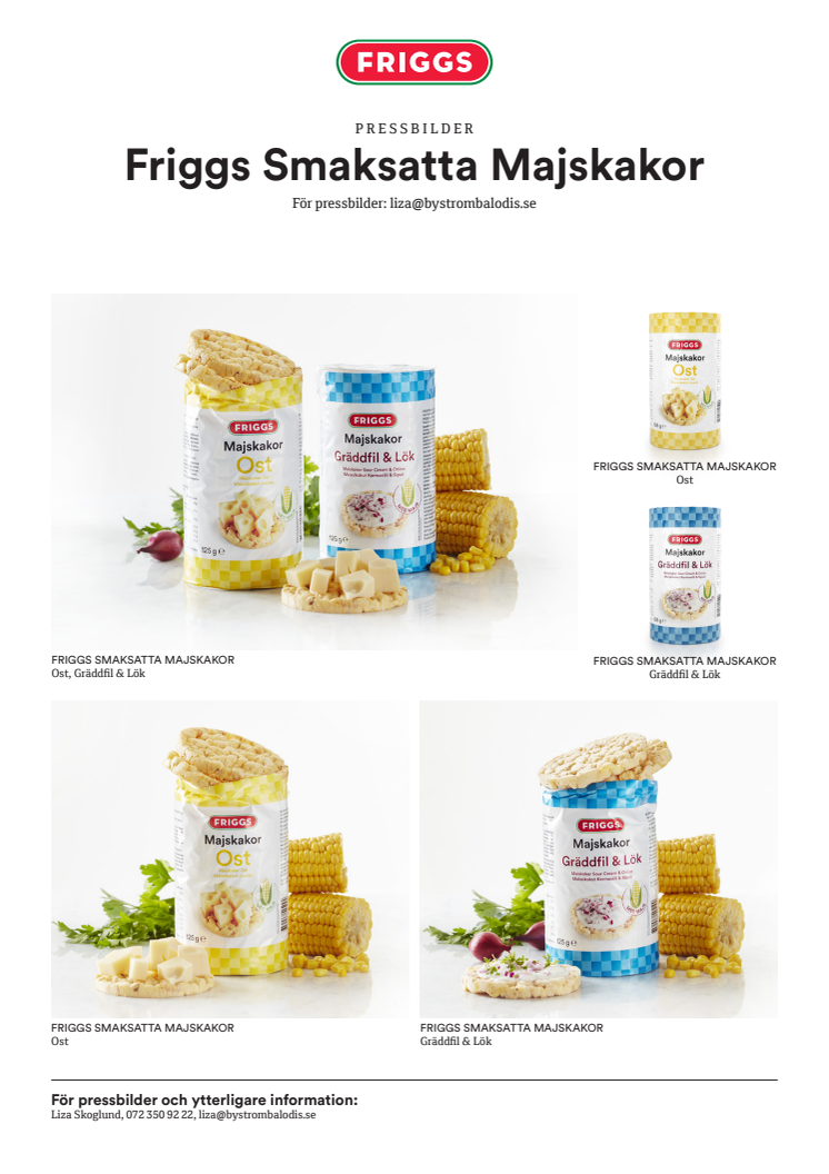 Friggs smaksatta majskakor