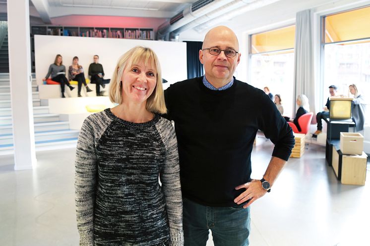 Hilda Esping Nordblom, vice VD och Per-henrik Johansson VD på Liljewall arkitekter