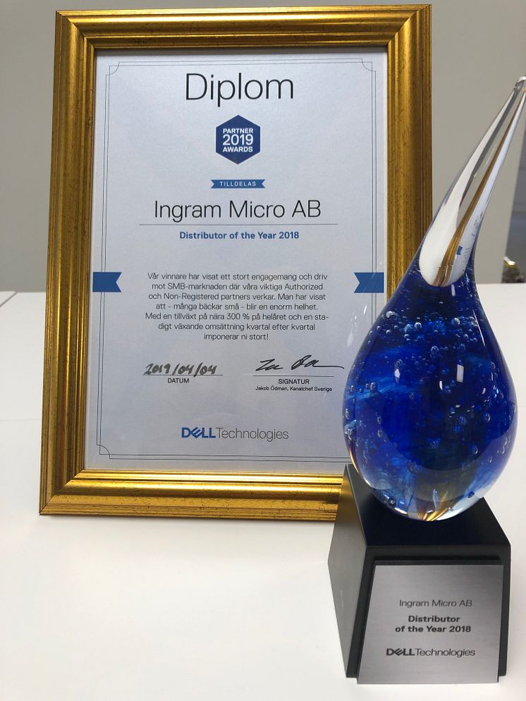 DELL distributor of the year 2018