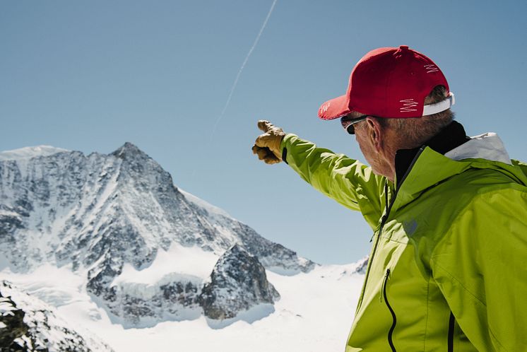 Dédé Anzévui, früher Extrem-Skifahrer, heute ein Freeride- und Skitourenguide & Bergführer