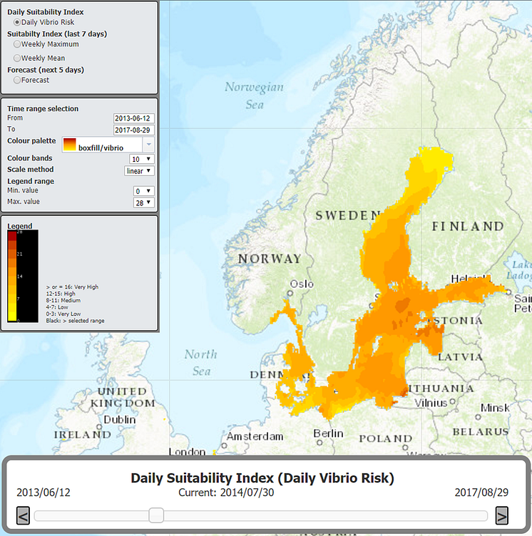 ECDC Vibrio Map Viewer